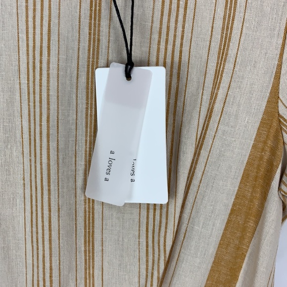 🆕Linen cream round neck size XS dress - Picture 7 of 8